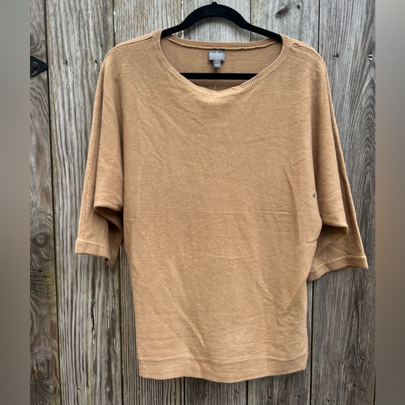 Soho Sweaters - SOHO Jeans New York & Co Batwing Sweater Tan women’s Small NWT NEW